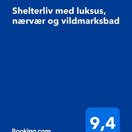 Luksusshelter Med Vildmarksbad Og Udendorsbruser Udlejes